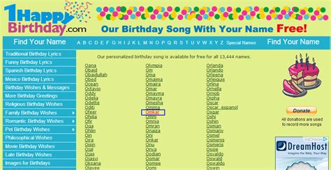 birthday songs with|list of birthday songs.